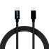 Olixar 100W 1.5m Black Braided USB-C to USB-C Charge & Sync Cable - For Samsung Galaxy S24 1