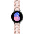 LoveCases Light Pink Tortoise Shell Resin Links Band - For Samsung Galaxy Watch 5 1
