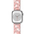 LoveCases Pink Resin Links Band - For Apple Watch Series 7 45mm 1