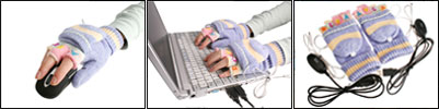USB Heating Gloves (Purple)
