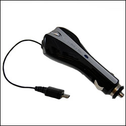 Retractable Car Charger - MicroUSB