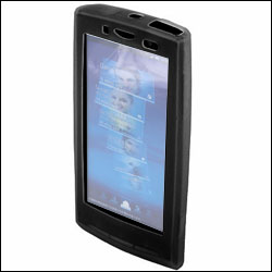 Silicone Case for Sony Ericsson Xperia X10 - Black