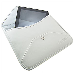 Housse cuir iPad 2 / iPad Cool Bananas Envelope V1 - Blanche - design général