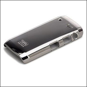 Case Mate Barely There With Screen Protector - Blackberry Pearl 3G - Metallic Silver
