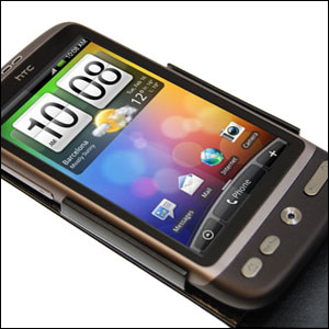 Housse en cuir HTC Desire Capdase Classic Flip ouverte