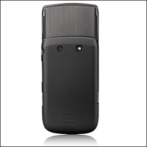 Coque BlackBerry Torch 9800 Case-Mate Barely There - Noire de dos