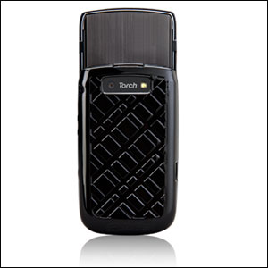 Coque BlackBerry Torch 9800 Case-Mate Medley - Noire de dos