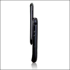 Coque BlackBerry Torch 9800 Case-Mate Medley - Noire de profile