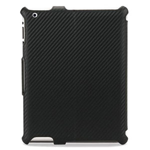 Housse iPad 2 Scosche foldIO - Carbone noir dos