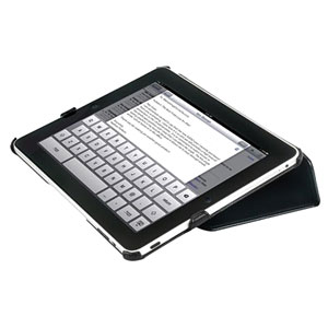 Housse iPad 2 Scosche foldIO - Carbone noir ergonomie
