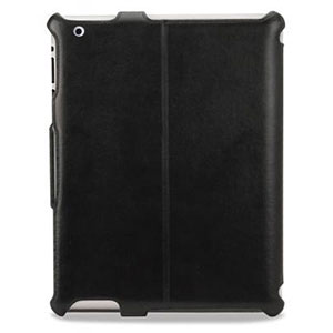 Housse iPad 2 Scosche foldIO - Cuir Noir Dos