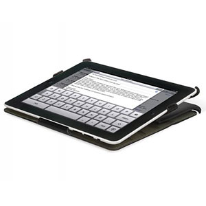 Housse iPad 2 Scosche foldIO - Cuir Noir ergonomie