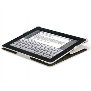 Scosche foldIO P2 Folio Case for iPad 2 - White Leather