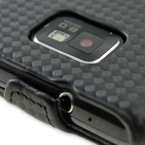 Genuine Leather Flip Case for Samsung Galaxy S2