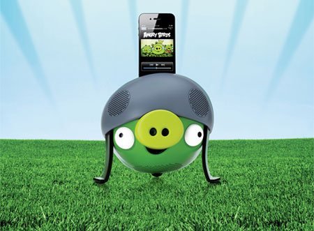 Gear4 Angry Birds Speaker for Apple Devices - Helmet Pig