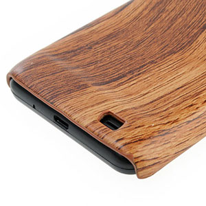 Samsung Galaxy S 2 Wood Design Hard Case - Light Wood