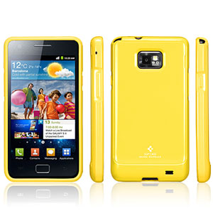 Coque Samsung Galaxy S2 SGP Ultra Capsule - Jaune - Profil