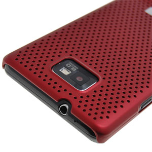Genuine Samsung Galaxy S2 i9100 Mesh Case - Red