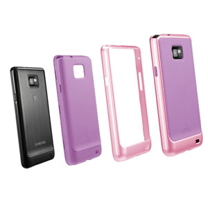 SGP Neo Hybrid Case for Samsung Galaxy S2 - Purple/Pink
