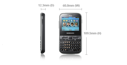 Sim Free Samsung Chat 322 Dual SIM Phone
