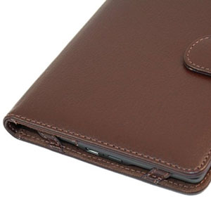 Housse Amazon Kindle SD TabletWear Leather Style Book - Marron (fermée)