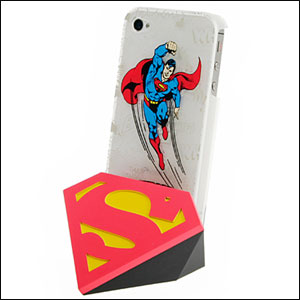 Superhero Protective Back Cover And Dock For iPhone 4/4S - Superman