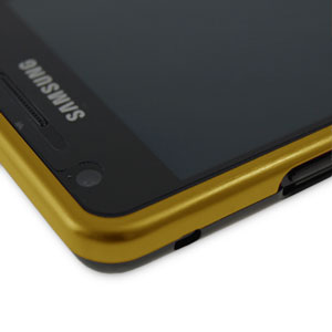 Bumper Samsung Galaxy S2 Capdase Alumor - Or / noir (coin 1)