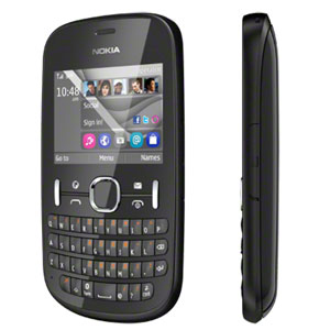 Sim Free Nokia Asha 201 - Black