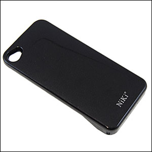 Coque-batterie iPhone 4S / 4 Niki - Noire (dos)