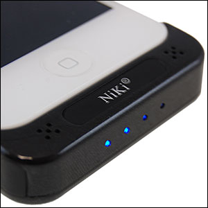 Coque-batterie iPhone 4S / 4 Niki - Noire (indicateur)