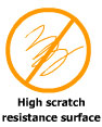 High scratch resistant surface