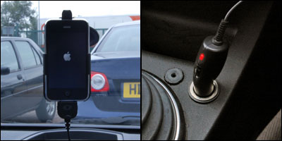 Includes an iPhone 3GS / 3G car charger Includes an iPhone 3GS / 3G car charger