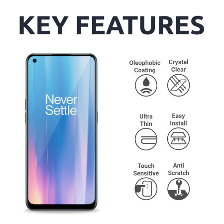 Olixar 4 Pack Film Screen Protectors - For OnePlus Nord CE 2 5G