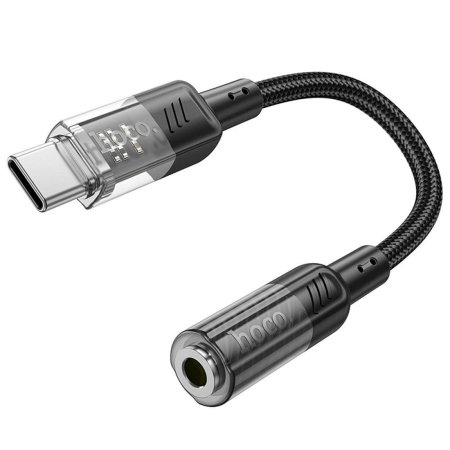 Hoco Black USB-C to 3.5mm Audio Jack Adapter