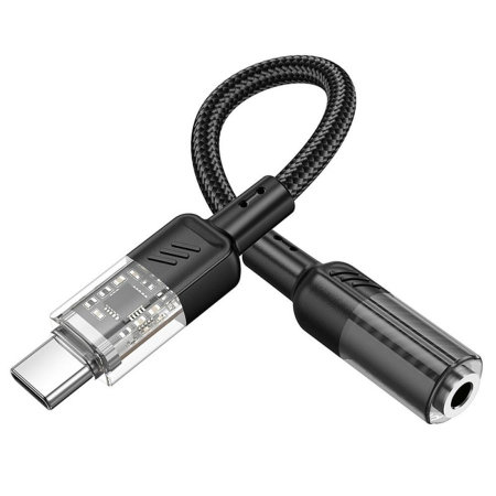 Hoco Black USB-C to 3.5mm Audio Jack Adapter