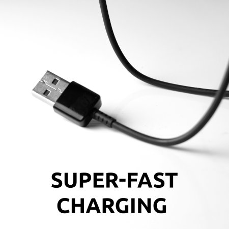 Official Samsung Black 0.8m USB-A to USB-C Charge & Sync Cable - For Samsung Galaxy A55 5G