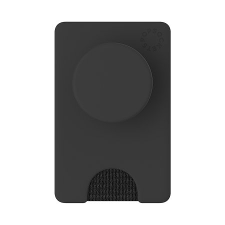 PopSockets Black PopWallet+ with Integrated Swappable PopGrip