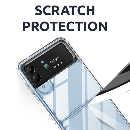 Olixar Exoshield Clear Tough Bumper Case - For Samsung Galaxy Z Flip 3