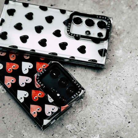 LoveCases Black Hearts Premium Case - For Samsung Galaxy S23 Ultra