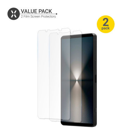Olixar Two Pack Film Screen Protectors - For Sony Xperia 1 VI