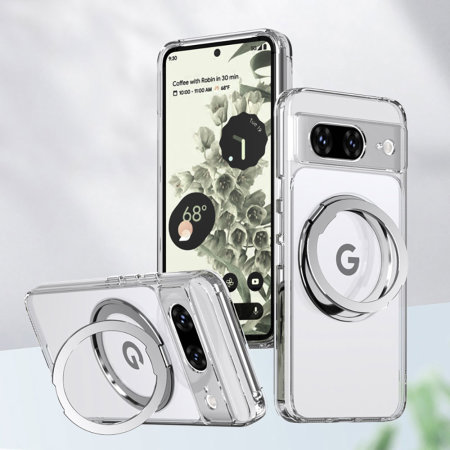 Olixar Clear MagSafe Ring Stand Case - For Google Pixel 8a