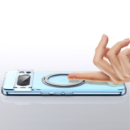 Olixar Clear MagSafe Ring Stand Case - For Google Pixel 8a