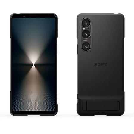 Official Sony Black Style Cover Kickstand Case - For Sony Xperia 1 VI
