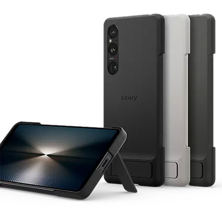 Official Sony Black Style Cover Kickstand Case - For Sony Xperia 1 VI