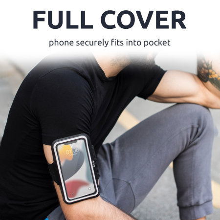 Olixar Black Running & Fitness Armband Holder - For Google Pixel 8a
