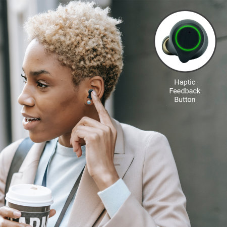 Olixar Black True Wireless Earbuds with Charging Case - For Google Pixel 8a