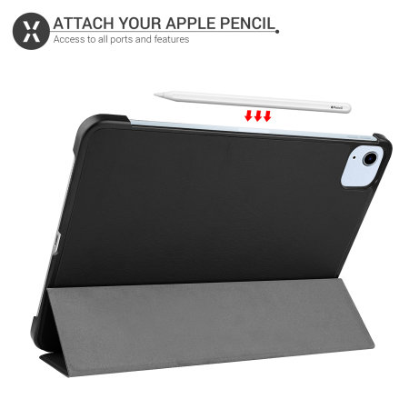 Olixar Black Eco-Leather Stand Case - For iPad Air 6 11" 2024