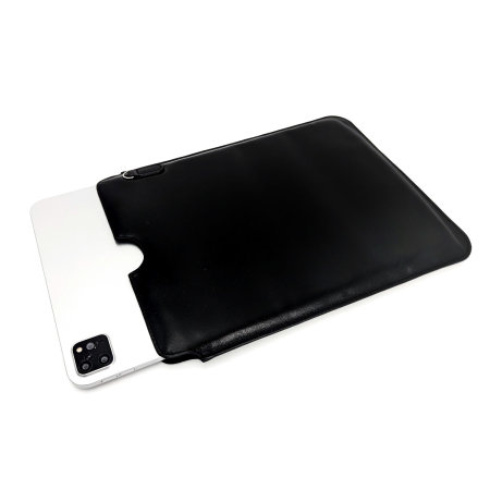Olixar Universal 11" Black Leather-Style Sleeve - For iPad Air 6 11" 2024