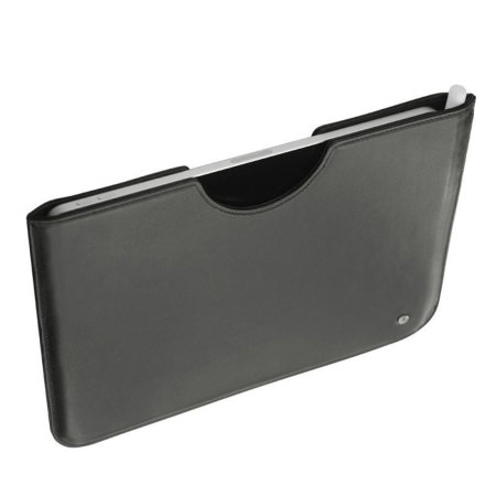 Noreve Grained Black Leather Pouch with Apple Pencil Slot - For iPad Air 6 11" 2024