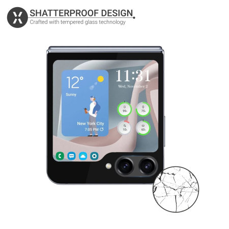 Olixar Two Pack Tempered Glass Camera Protectors - For Samsung Galaxy Z Flip 6